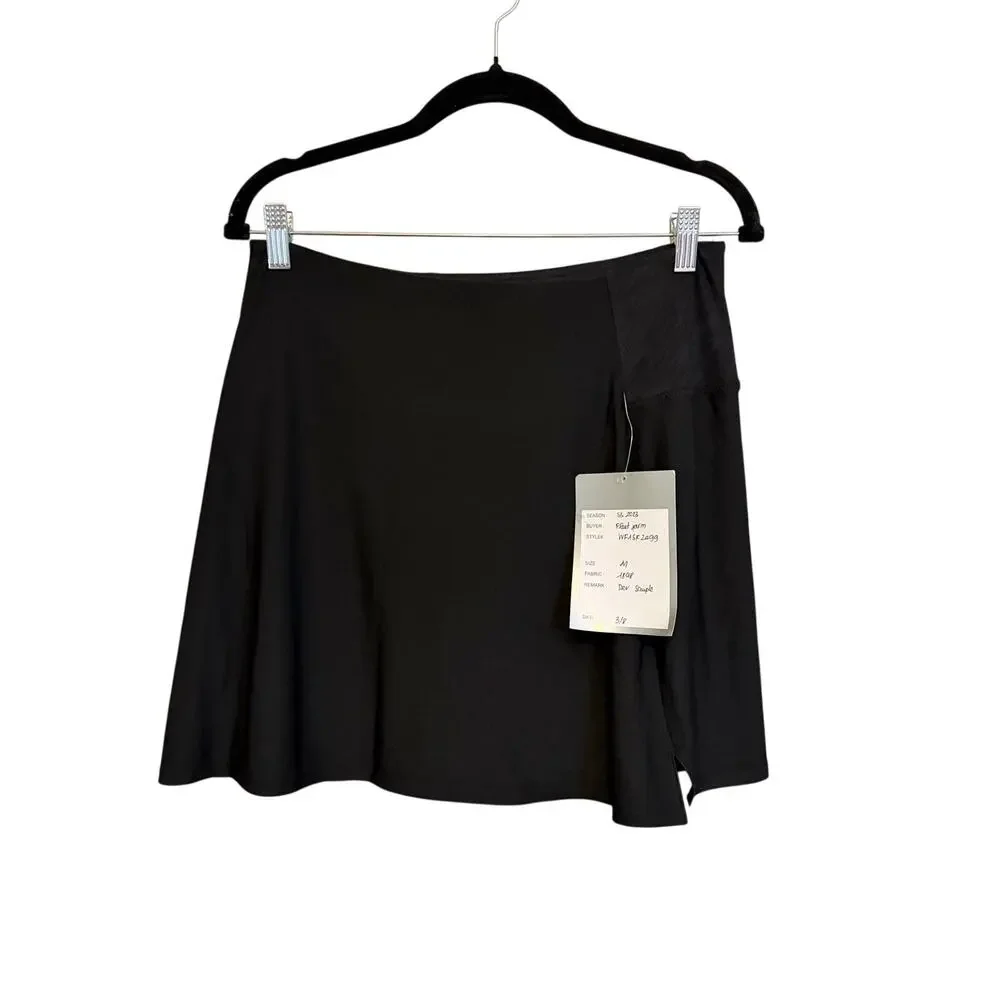 Davimode Skort Skirt M Black Athletic Performance Tennis Golf Activewear Gym NEW